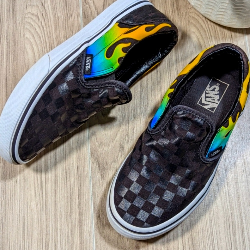 Vans Glow Flame Slip On Sneakers